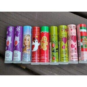 Avon Brand New Lip Balm Lot Of 9  Assorted Flavors All New Sealed See Pictures